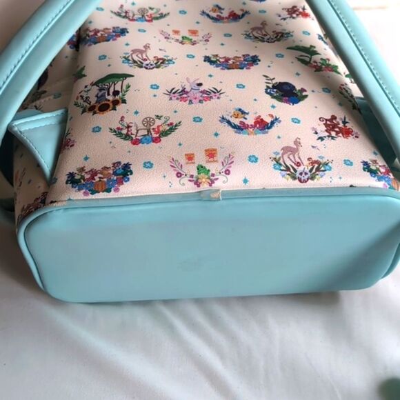 Disney Loungefly Princess Companions Mini Floral Backpack - Picture 13 of 17